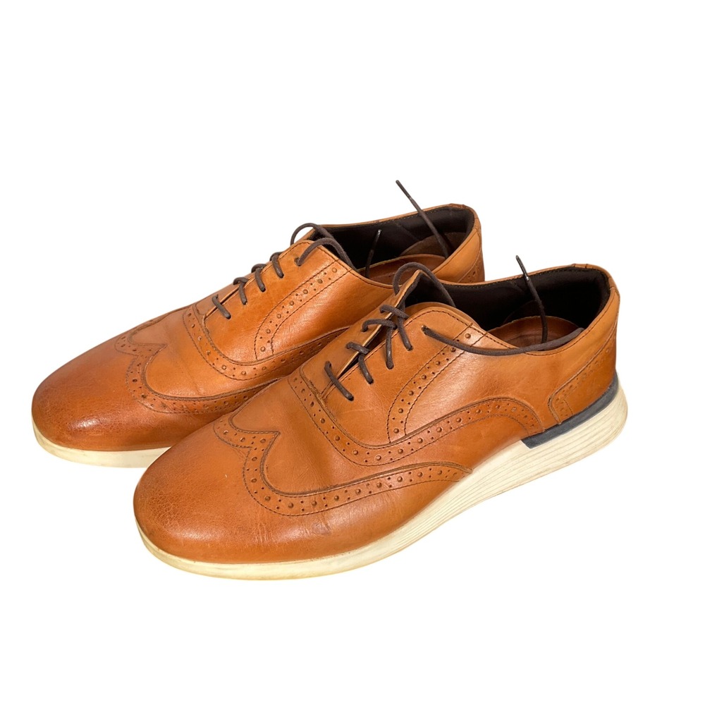 Wolf & Shepherd Crossover Shoes Men 10M Honey Wingtip Leather Hybrid Brogue